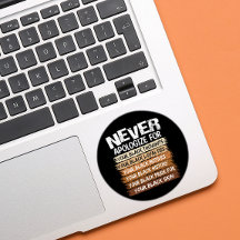 Entschuldigen Sie sich nie für Ihr Schwarzes