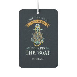 Entschuldigen Sie, was ich beim Docken des Gepäcks Autolufterfrischer