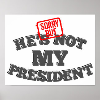 Entschuldigung, aber er ist nicht mein Präsident Poster