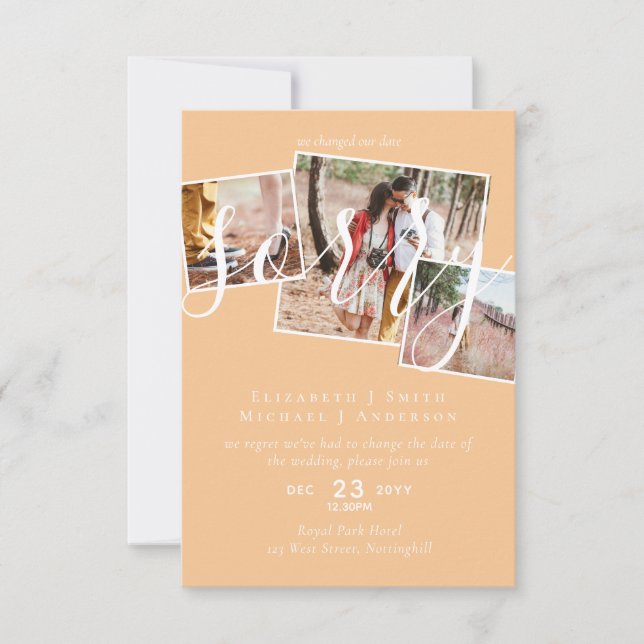 ENTSCHULDIGUNG! Änderung des FOTOS der Hochzeitver (Vorderseite)