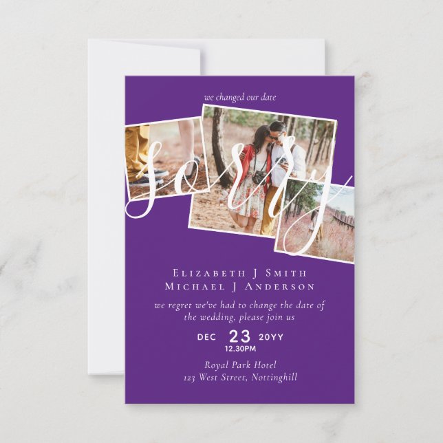 ENTSCHULDIGUNG! Änderung des FOTOS der Hochzeitver (Vorderseite)