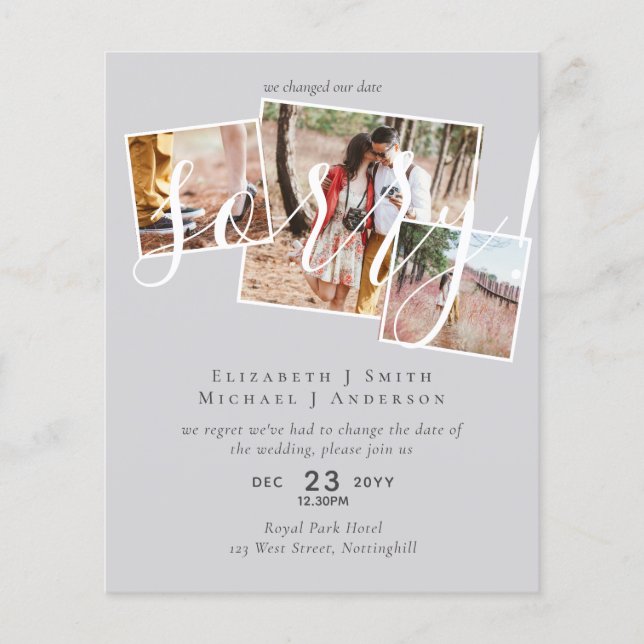 ENTSCHULDIGUNG! Änderung des FOTOS der Hochzeitver (Vorderseite)