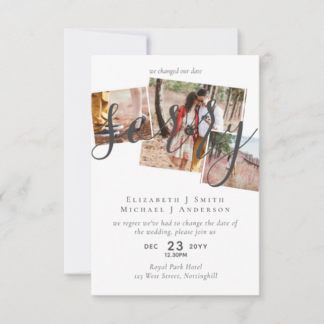 ENTSCHULDIGUNG! Änderung des FOTOS der Hochzeitver (Vorderseite)