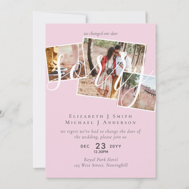 ENTSCHULDIGUNG! Änderung des FOTOS der Hochzeitver (Vorderseite)