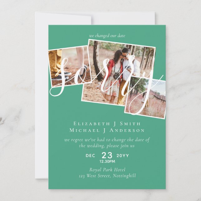 ENTSCHULDIGUNG! Änderung des FOTOS der Hochzeitver (Vorderseite)