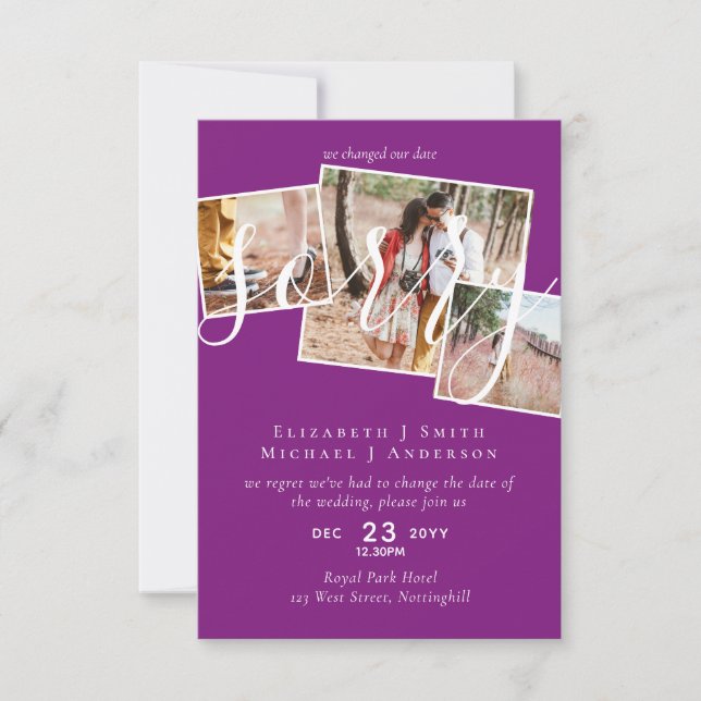 ENTSCHULDIGUNG! Änderung des FOTOS der Hochzeitver (Vorderseite)