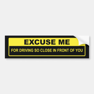 Entschuldigung Autoaufkleber
