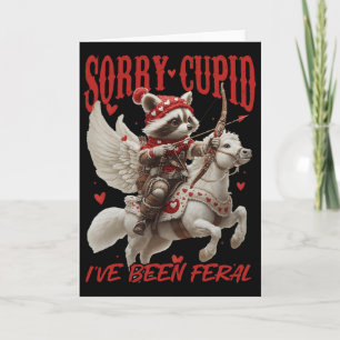 Entschuldigung Cupid, ich war wild Lustiger Waschb Karte