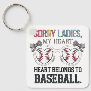 Entschuldigung Damen Baseball Liebesdesign Schlüsselanhänger