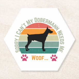 Entschuldigung, das geht nicht. Mein Dobermann bra Untersetzer