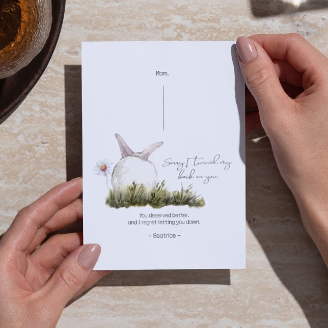 Entschuldigung, dass ich mir die Apologie-Karte zu Ankündigung (An adorable card to tell someone you really care about that you are sorry.)