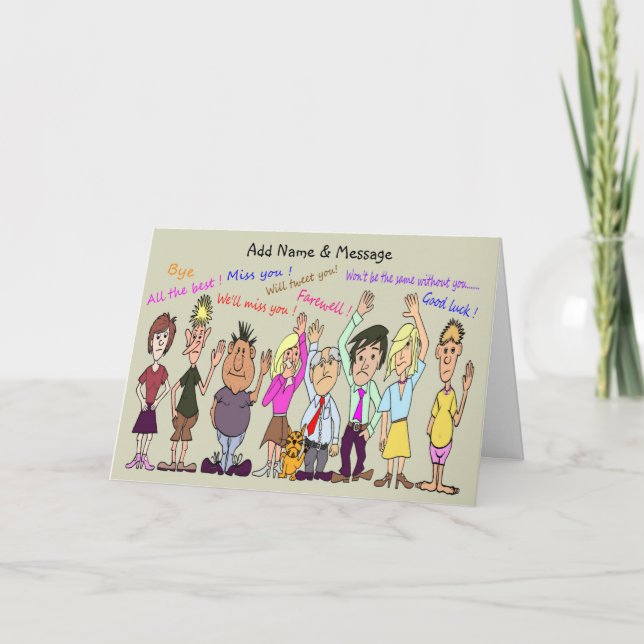 Entschuldigung, dass Sie die Karte Verlassen haben (Vorderseite)