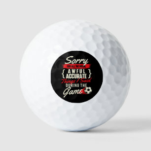 Entschuldigung für all die gemeinen Dinge - Fußbal Golfball