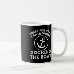 Entschuldigung für das, was ich beim Anlegen gesag Kaffeetasse
