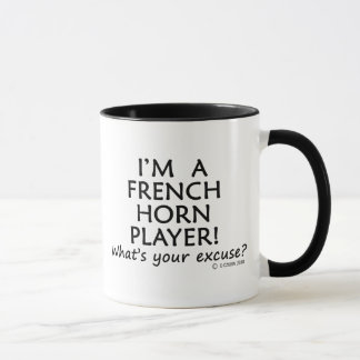 Entschuldigung für den französischen Horn Tasse