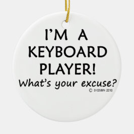 Entschuldigung für den Keyboard-Player Keramikornament