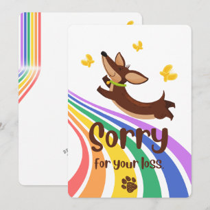 Entschuldigung für den Verlust Ihrer Hundekarte Einladung