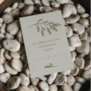 Entschuldigung für Ihren Verlust   Christliche Sym Karte