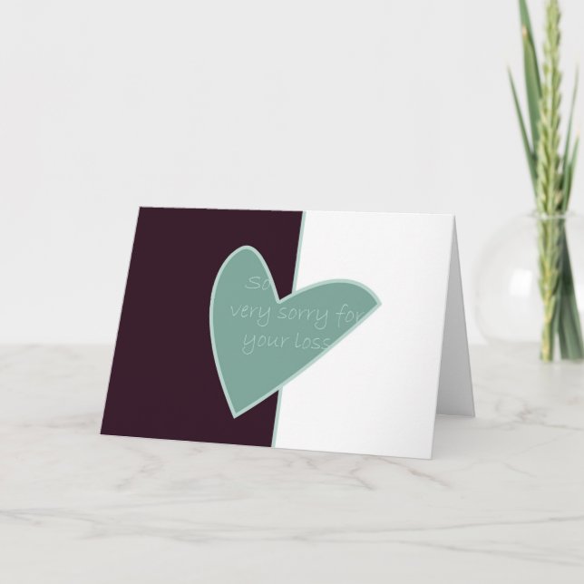 Entschuldigung für Ihren Verlust Karte (Vorderseite)