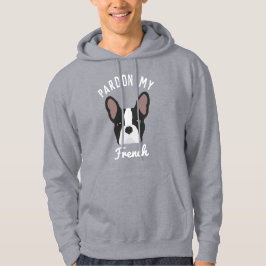 Entschuldigung für mein Französisch Black & White  Hoodie