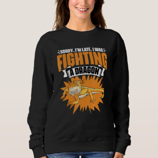 Entschuldigung für meine Verspätung   Perlen-Drach Sweatshirt