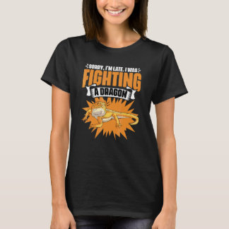 Entschuldigung für meine Verspätung   Perlen-Drach T-Shirt