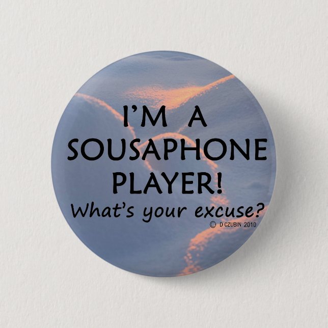 Entschuldigung für Sousaphone Player Button (Vorderseite)