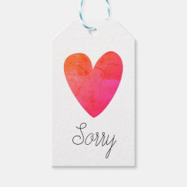 Entschuldigung Geschenkanhänger