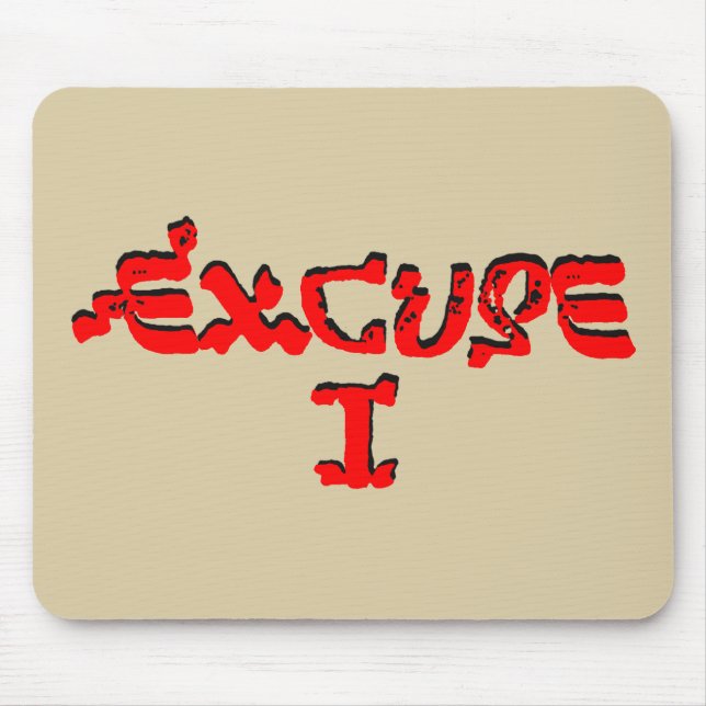 Entschuldigung I Mousepad (Vorne)
