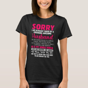 Entschuldigung, ich bin bereits vergeben an einen T-Shirt