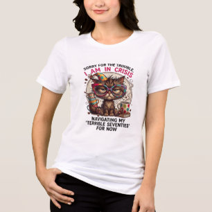 Entschuldigung, ich bin in der Krise Lustige 70. G Tri-Blend Shirt