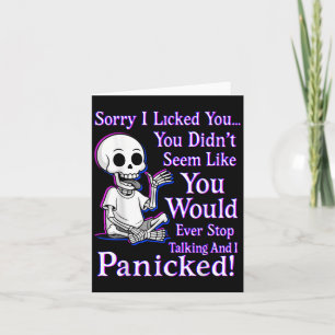 Entschuldigung, ich habe dich abgeleckt, du schien karte