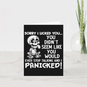 Entschuldigung, ich habe dich abgeleckt. Du schien Karte