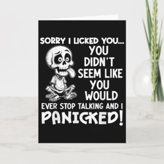 Entschuldigung, ich habe dich abgeleckt. Du schien Karte