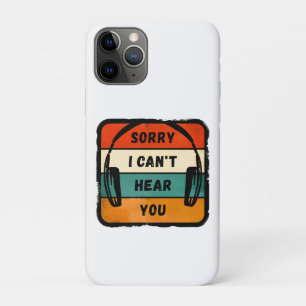 Entschuldigung, ich kann dich nicht hören - Retro Case-Mate iPhone Hülle