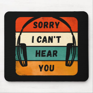 Entschuldigung, ich kann dich nicht hören - Retro Mousepad