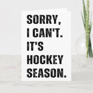 Entschuldigung, ich kann nicht, es ist Hockey-Sais Karte