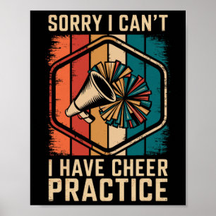 Entschuldigung, ich kann nicht, ich habe Cheer-Übu Poster