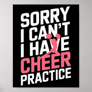 Entschuldigung, ich kann nicht, ich habe Cheer Übu Poster