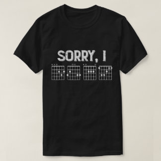 Entschuldigung, ich spiele Gitarrenakkorde Design T-Shirt