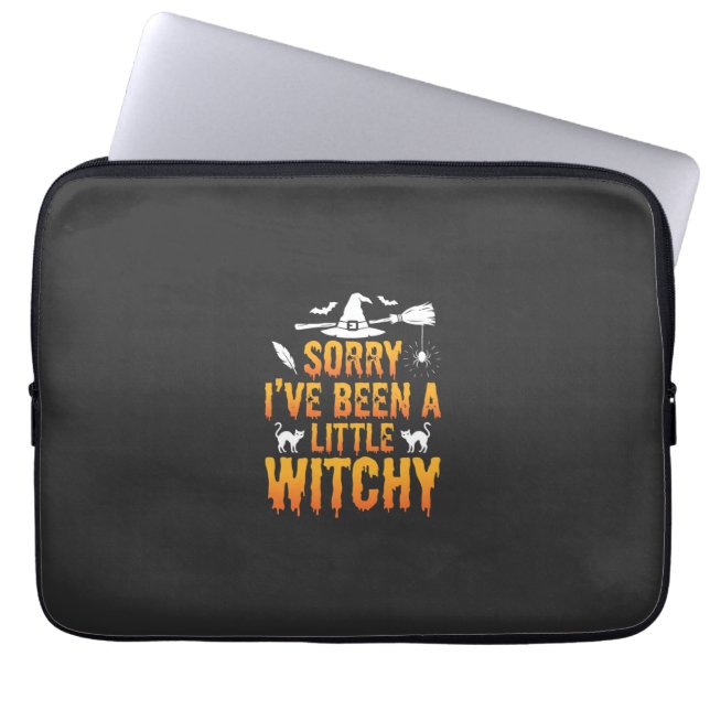 Entschuldigung, ich war ein bisschen hext Hallowee Laptopschutzhülle (Vorderseite)