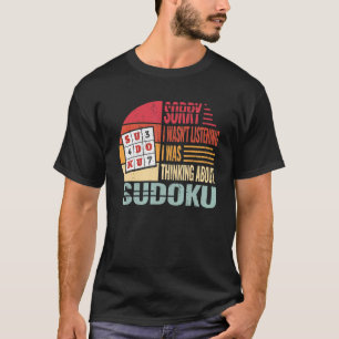 Entschuldigung, ich war nicht Sudoku-Vintage-Fraue T-Shirt