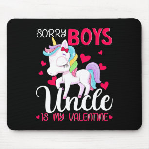 Entschuldigung Jungs Onkel ist mein Valentinstag V Mousepad