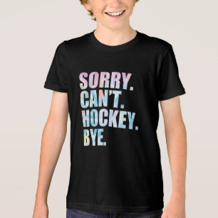 Entschuldigung Kann Hockey Tschüss lustig Hockey Tri-Blend Shirt