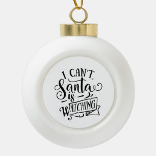 Entschuldigung, kann nicht, der Weihnachtsmann beo Keramik Kugel-Ornament