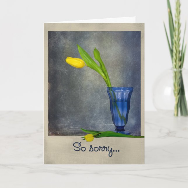 Entschuldigung Karte (Vorderseite)