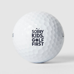 Entschuldigung Kinder Golf Zuerst Fette Golf Humor Golfball