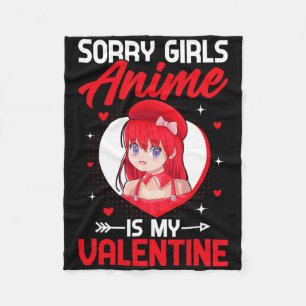 Entschuldigung Mädchen Anime ist mein Valentinstag Fleecedecke