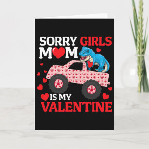 Entschuldigung Mädchen Mama ist mein Valentinstag Karte