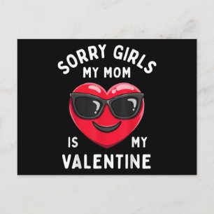 Entschuldigung Mädchen meine Mutter ist mein Valen Postkarte